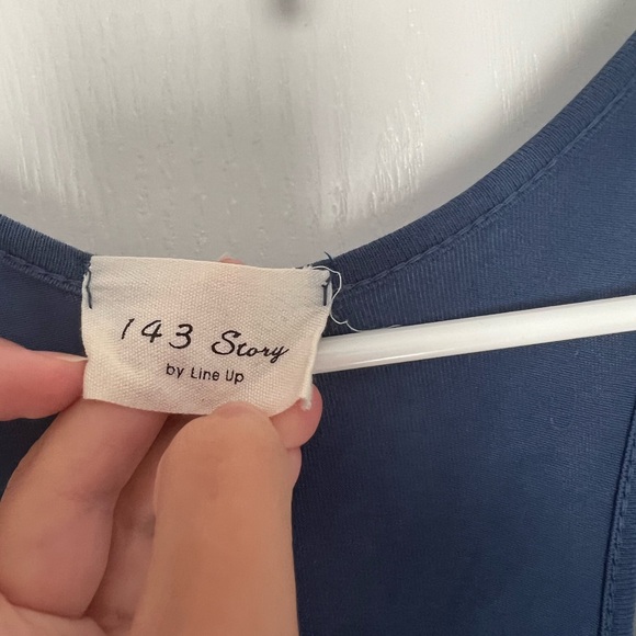 Blue And White Maxi Dress - Picture 3 of 8